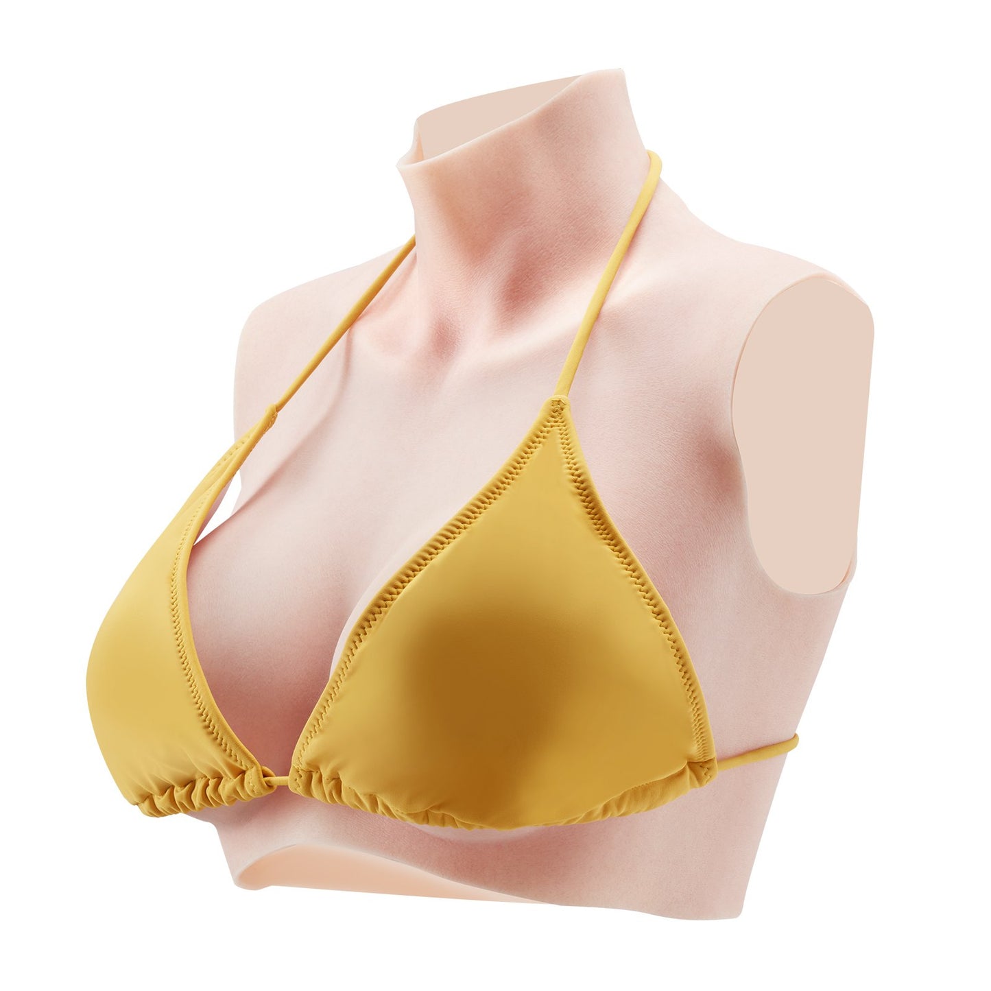 Silikonbrüste D-Cup High Neck Fake Boobs für Cosplay Drag Queen