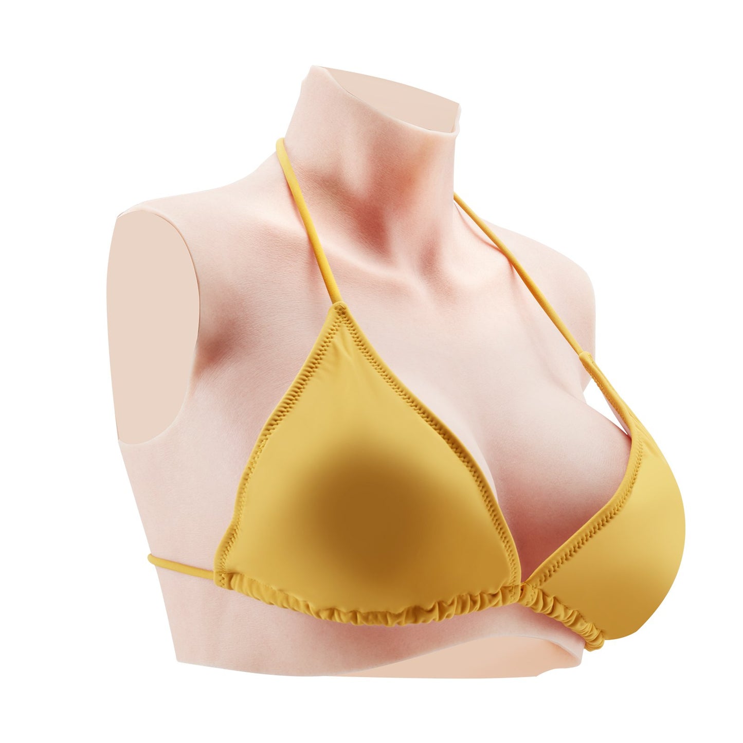 Silikonbrüste D-Cup High Neck Fake Boobs für Cosplay Drag Queen