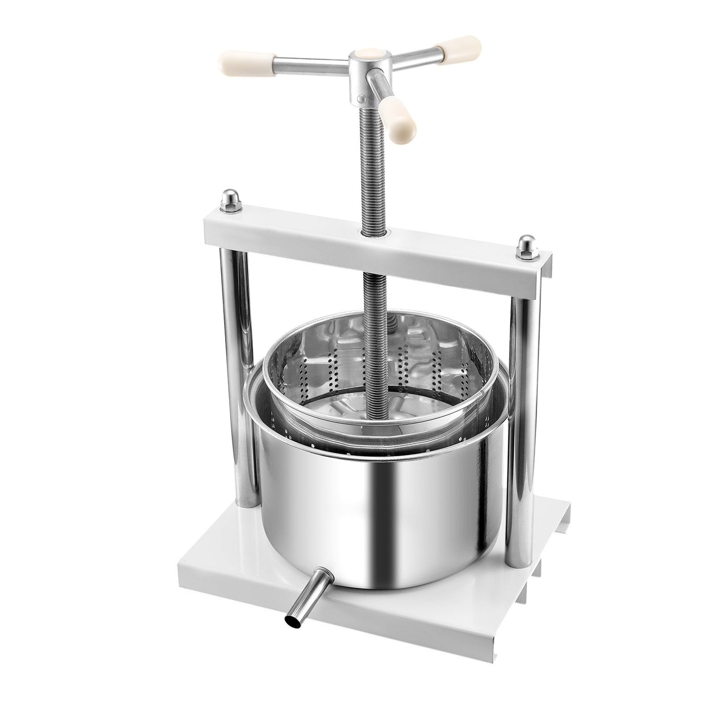 Fruit Wine Press Manual Press for Winemaking 1.45 Gal/5L Stainless Steel