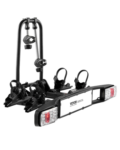 Bicycle carrier for 2 bicycles foldable bicycle carrier with towbar Fits 5 cm receiver