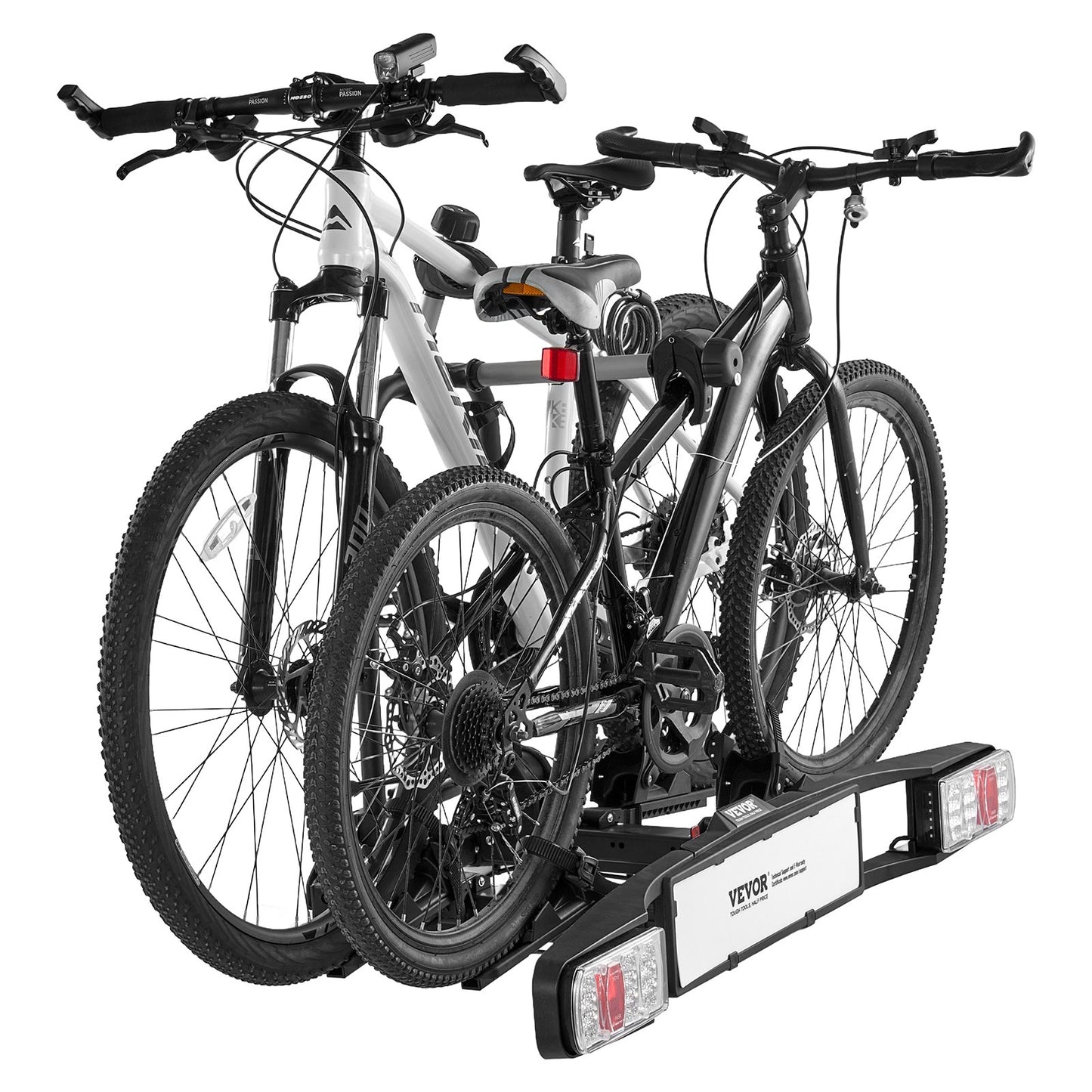 Bicycle carrier for 2 bicycles foldable bicycle carrier with towbar Fits 5 cm receiver