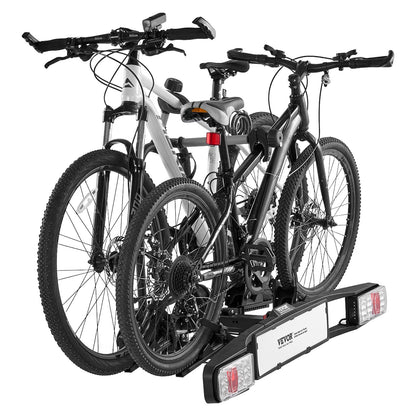 Bicycle carrier for 2 bicycles foldable bicycle carrier with towbar Fits 5 cm receiver