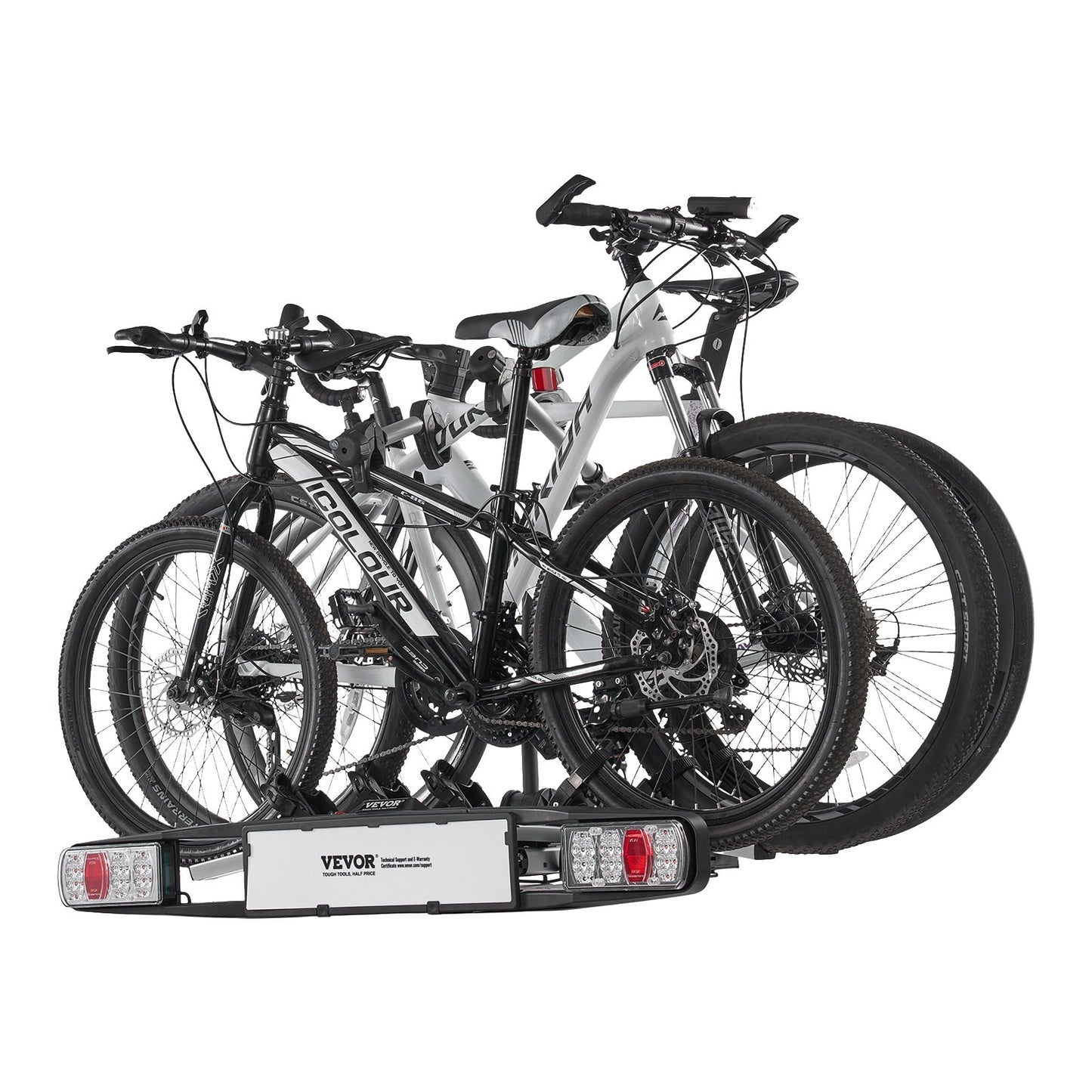 Bike holder for 3 bikes Lockable towbar Bike holder Fits 5 cm receiver