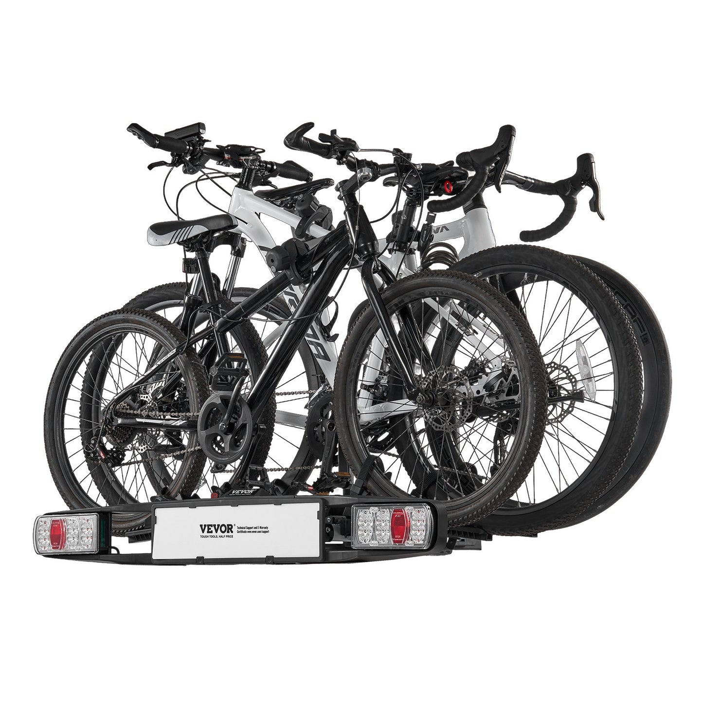 Fahrradträger für 3 Fahrräder Klappbarer Fahrradträger für Kupplungen Passend für 5 cm Aufnahmen