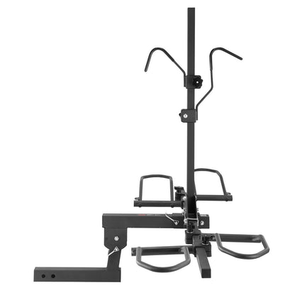 Hitch Mount Bike Rack, 2-Bike Platform Style, 160 LBS Max Capacity Bike Rack Hitch for 2-Inch Receiver, Titling and Folding Bike Rack with Tires Up to 5" Wide, for Car, SUV, Truck, RV, Rectangular Interface