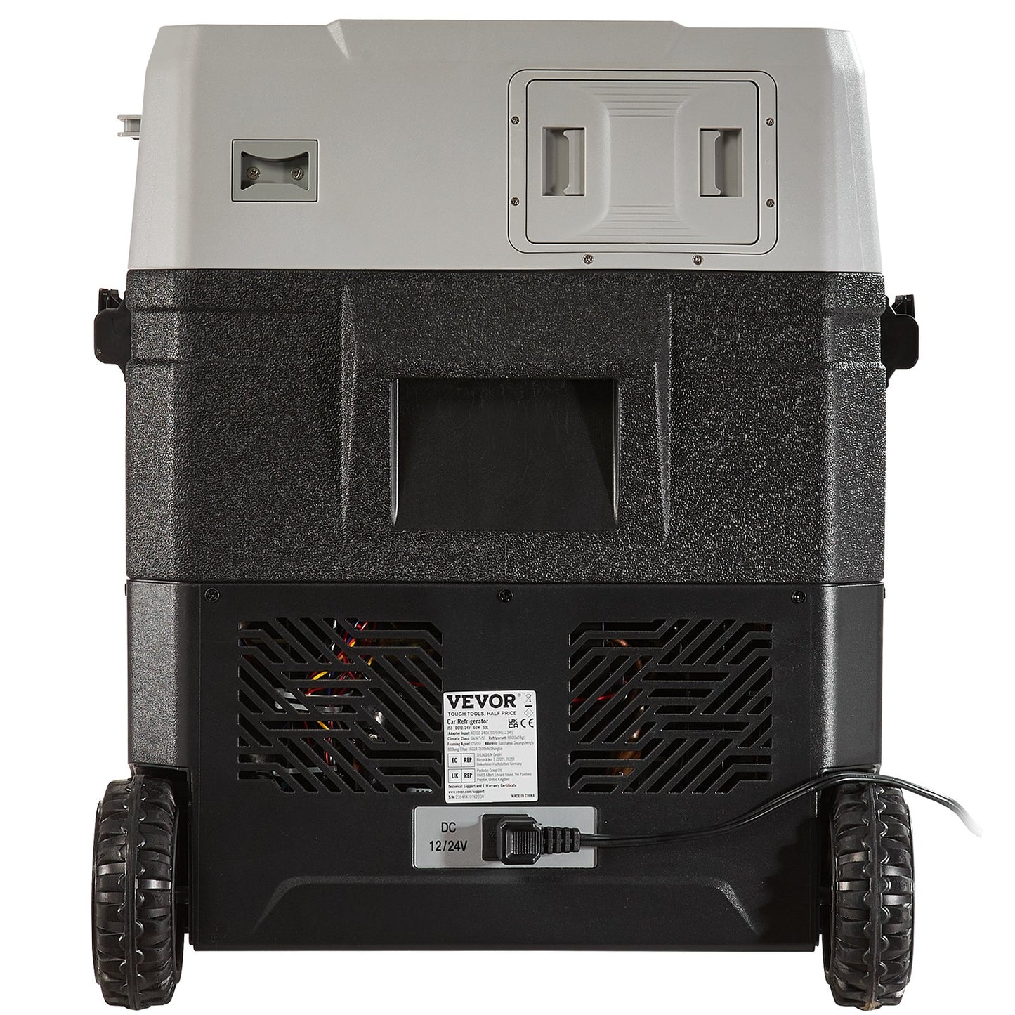 Tragbarer Auto-Kühlschrank mit Gefrierfach, Kompressor, 56 Qt, Dual Zone, für Wohnmobil