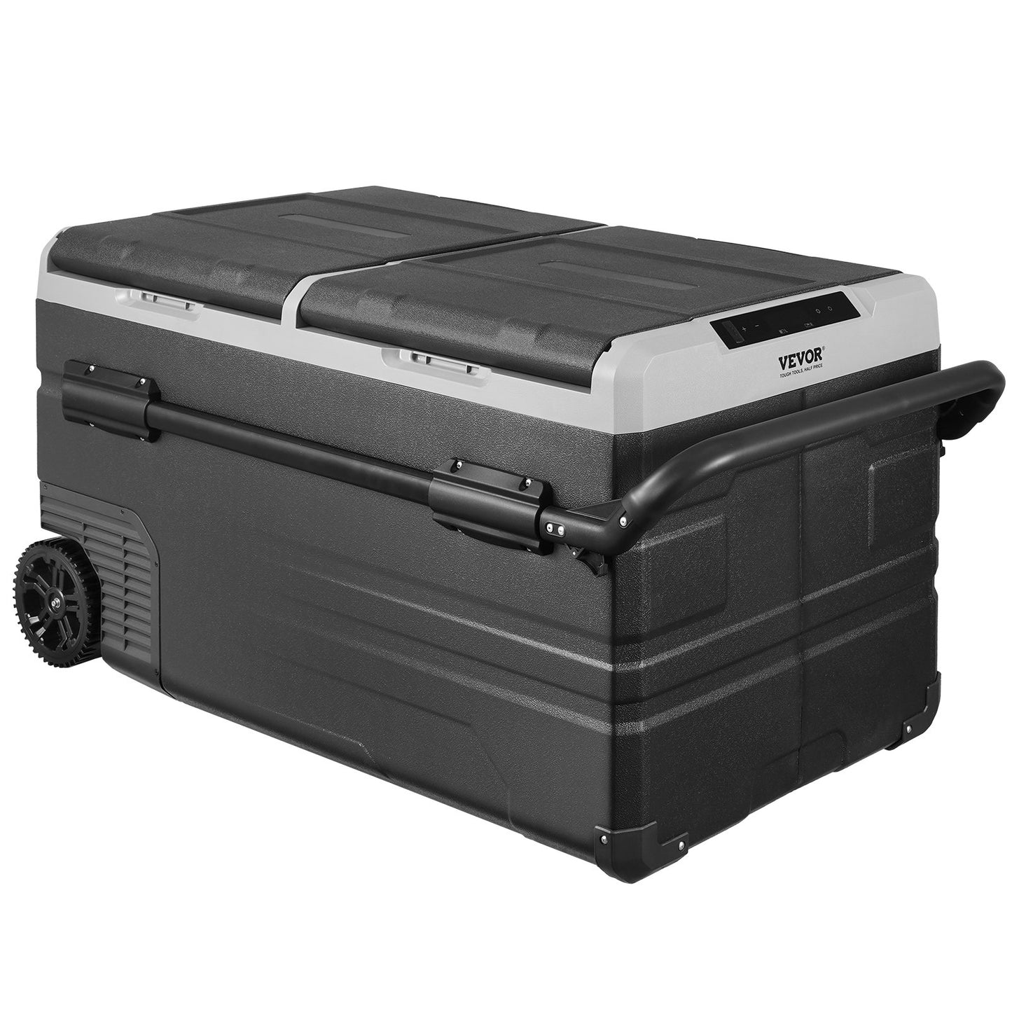 Tragbarer Autokühlschrank mit Gefrierfach, Kompressor, 115 l, Dual Zone, für Wohnmobile