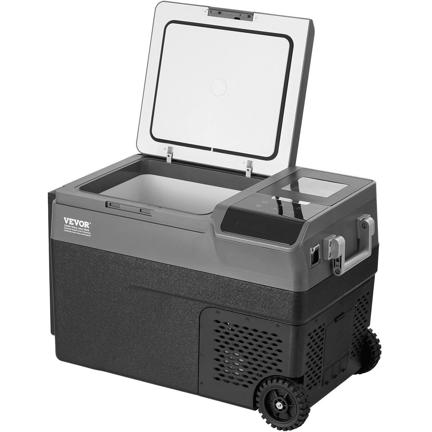 Tragbarer Auto-Kühlschrank mit Gefrierfach und Eisherstellungsfunktion, 35 l, Einzelzone