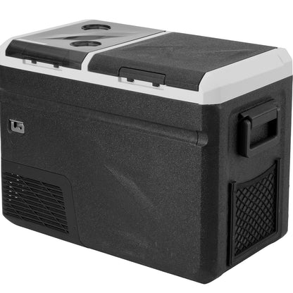 Tragbarer Auto-Kühlschrank mit Gefrierfach und Eisherstellungsfunktion, 36 l, Dual Zone