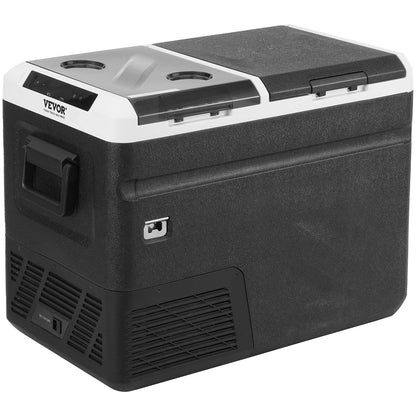 Tragbarer Auto-Kühlschrank mit Gefrierfach und Eisherstellungsfunktion, 36 l, Dual Zone