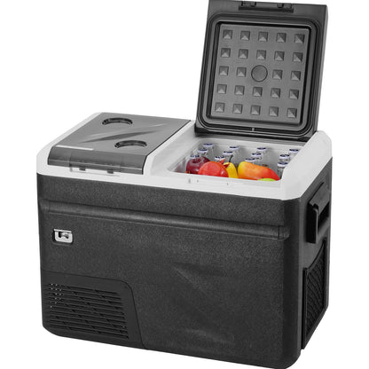 Tragbarer Auto-Kühlschrank mit Gefrierfach und Eisherstellungsfunktion, 36 l, Dual Zone