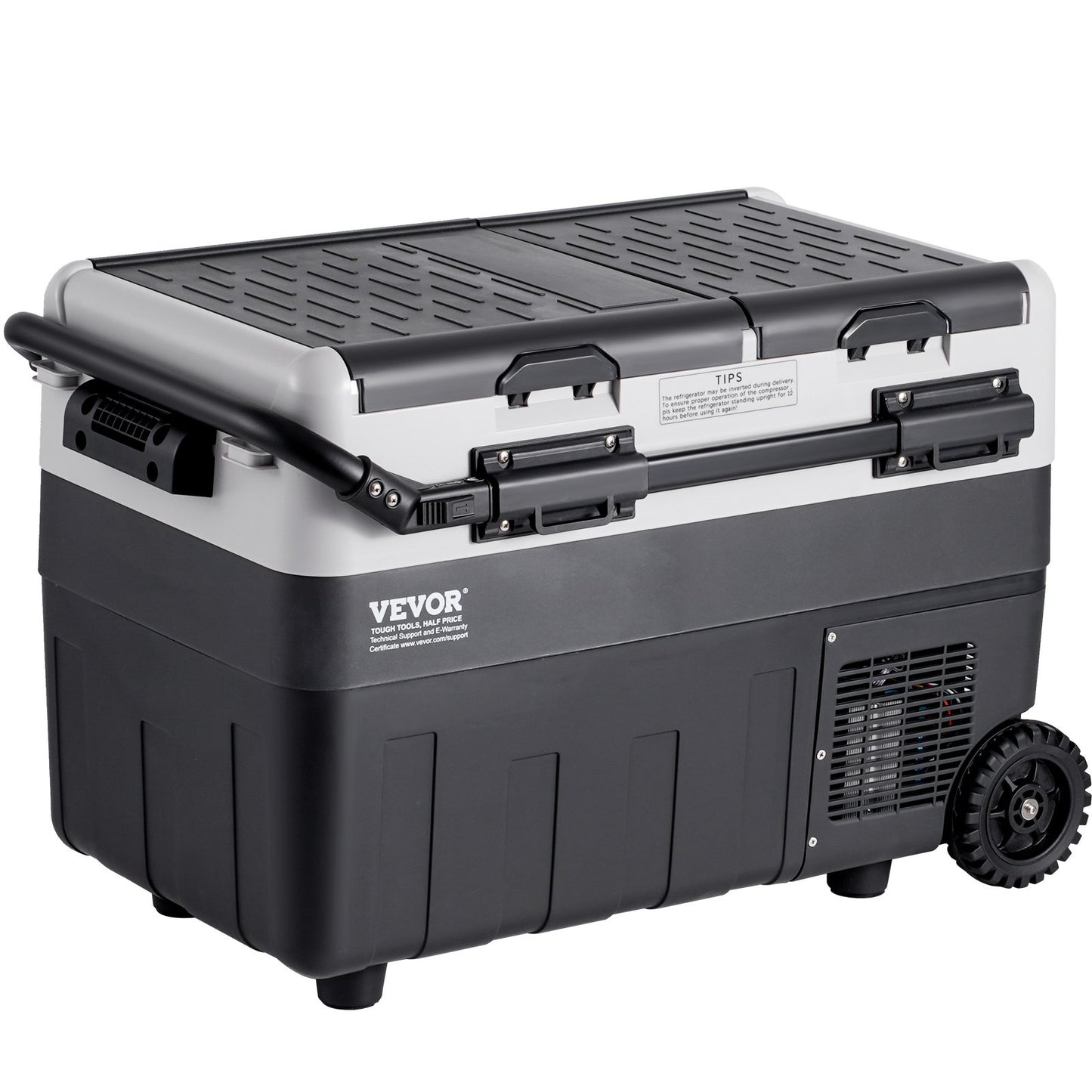 Tragbarer Autokühlschrank mit Gefrierfach, Kompressor, 50 l, Dual Zone, für Zuhause, Auto