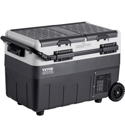 Tragbarer Autokühlschrank mit Gefrierfach, Kompressor, 50 l, Dual Zone, für Zuhause, Auto