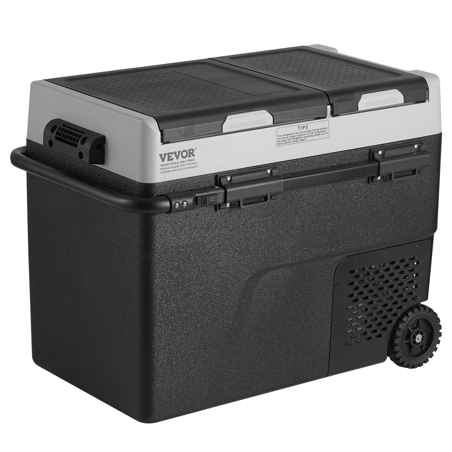 Tragbarer Autokühlschrank mit Gefrierfach, Kompressor, 58 l, Dual Zone, für Zuhause, Auto