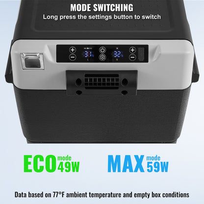 Tragbarer Autokühlschrank mit Gefrierfach, Kompressor, 60 l, Einzelzone, für Auto und Zuhause