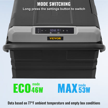 Tragbarer Autokühlschrank mit Gefrierfach, Kompressor, 95 l, Dual Zone, für Wohnmobile