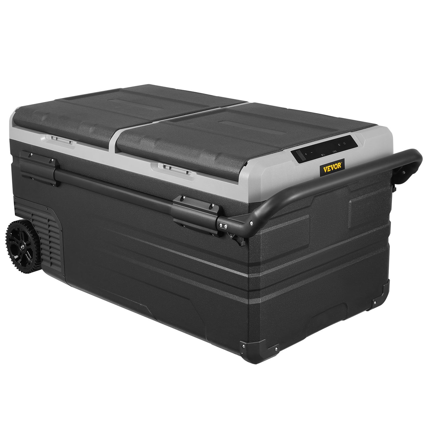 Tragbarer Autokühlschrank mit Gefrierfach, Kompressor, 95 l, Dual Zone, für Wohnmobile