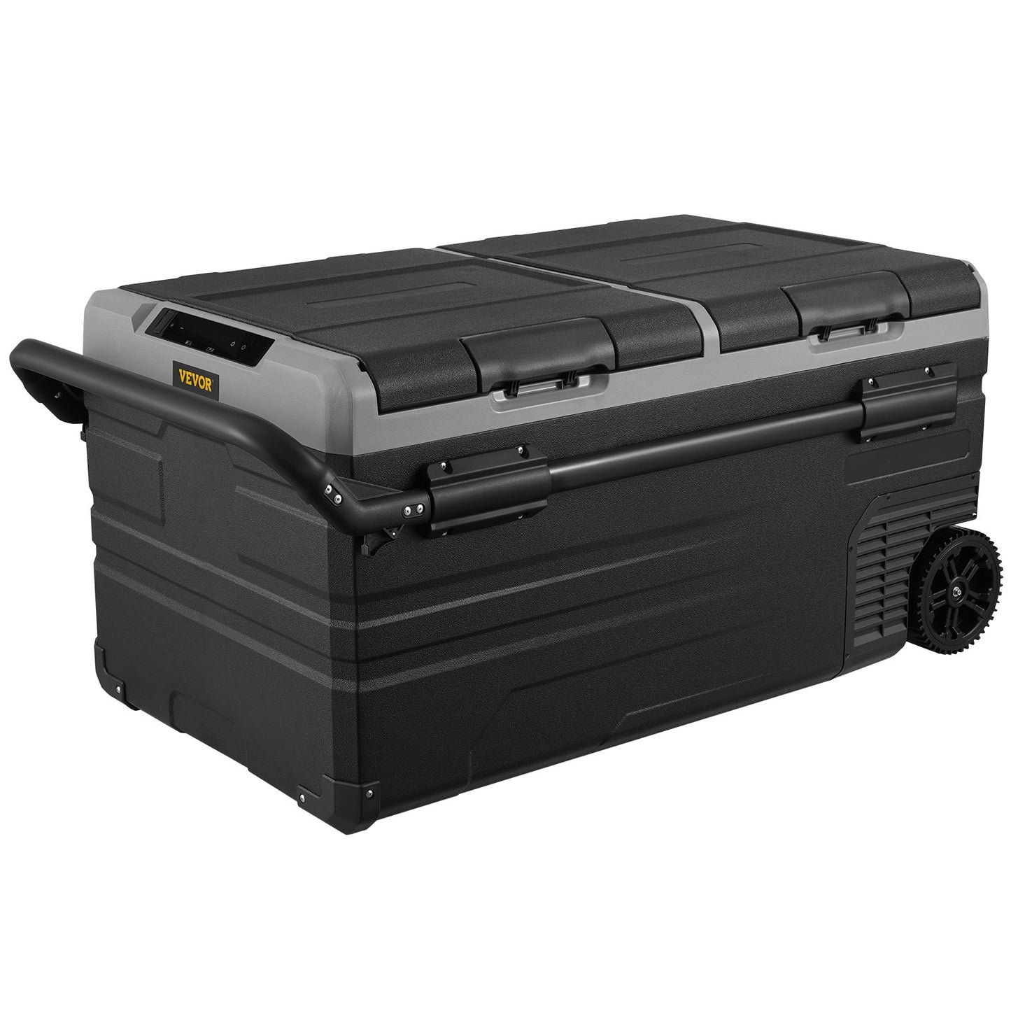 Tragbarer Autokühlschrank mit Gefrierfach, Kompressor, 95 l, Dual Zone, für Wohnmobile