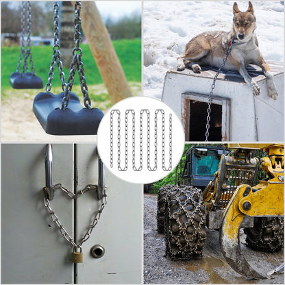 Grade 30 Chain 3/16 Inch by 100Ft Length Grade 30 Proof Coil Chain Zinc Plated Grade 30 Chain for Towing Logging Agriculture and Guard Rails