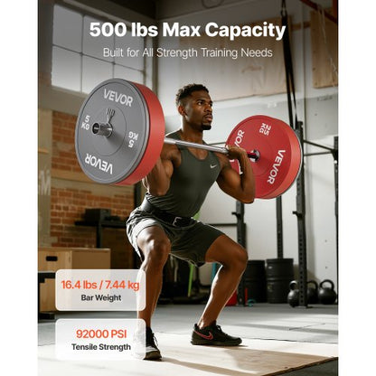 120 cm skivstång, passar 5 cm viktskivor, förkromad skivstång med räfflat grepp för styrketräning, tyngdlyftning, knäböj, marklyft, bänkpress, curl, overheadpress, 227 kg kapacitet |  EU