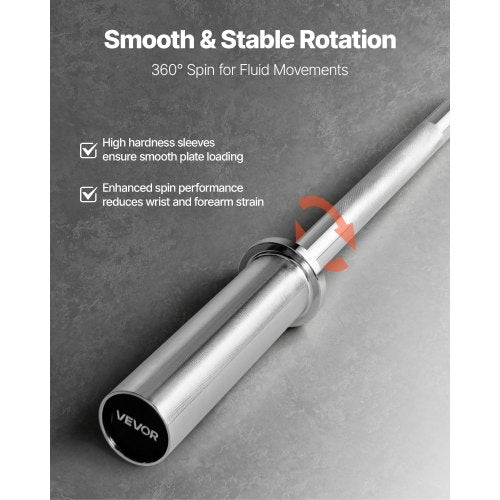 120 cm skivstång, passar 5 cm viktskivor, förkromad skivstång med räfflat grepp för styrketräning, tyngdlyftning, knäböj, marklyft, bänkpress, curl, overheadpress, 227 kg kapacitet |  EU