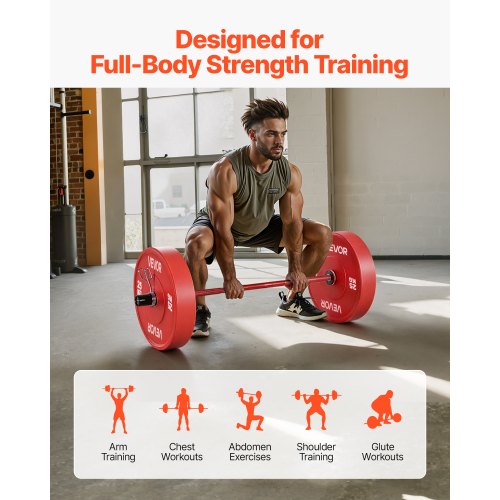 120 cm skivstång, passar 5 cm viktskivor, skivstång med räfflat grepp för styrketräning, tyngdlyftning, knäböj, marklyft, bänkpress, curl, overheadpress, kapacitet 226 kg |  EU