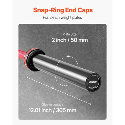 180 cm skivstång, passar 5 cm viktskivor, skivstång med räfflat grepp för styrketräning, tyngdlyftning, knäböj, marklyft, bänkpress, curl, overheadpress, 317 kg kapacitet |  EU