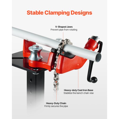 Schraubstock mit Kettenbefestigung und Hakenmontage, Schraubstockplattenhalter, 1/8-5 Zoll Kapazität | EU