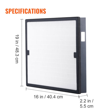 HEPA Air Filter, 15.75'' x 15.75'' Air Filter Replacement, High Efficiency Stage 3 Filters Compatible with BlueDri &amp; Scrubber, Air Purifier, Water Damage Restoration Equipment