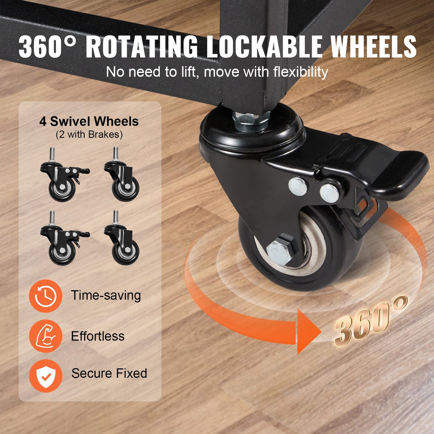 38 Inch Heavy Duty Dog Crate, Indestructible Dog Crate, 3-Door Heavy Duty Dog Crate for Medium to Large Dogs with Lockable Wheels and Removable Tray, High Anxiety Dog Crate for Indoor and Outdoor