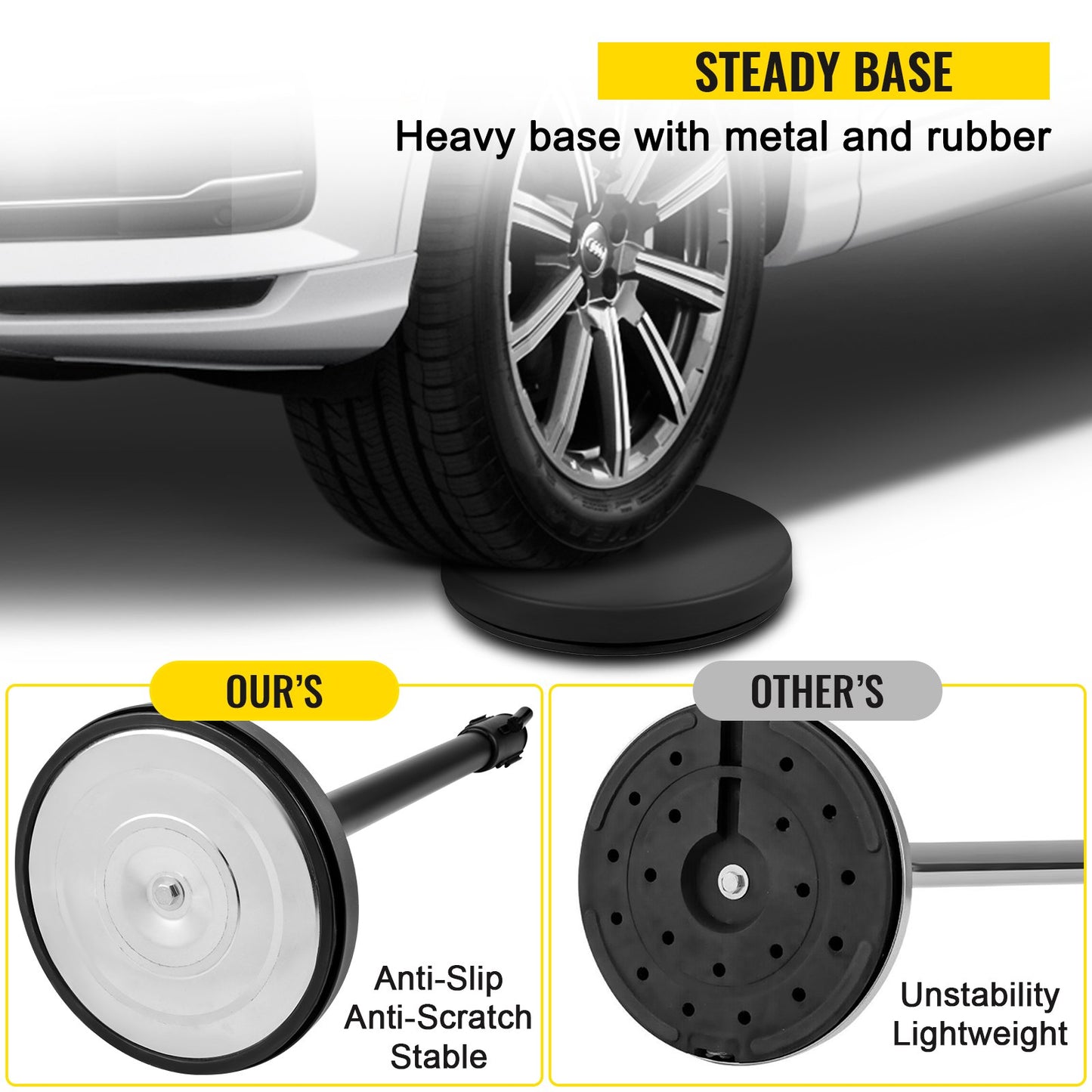 Crowd Control Stång Stång Set 8 delar med 6,6 fot/2 m svart bälte