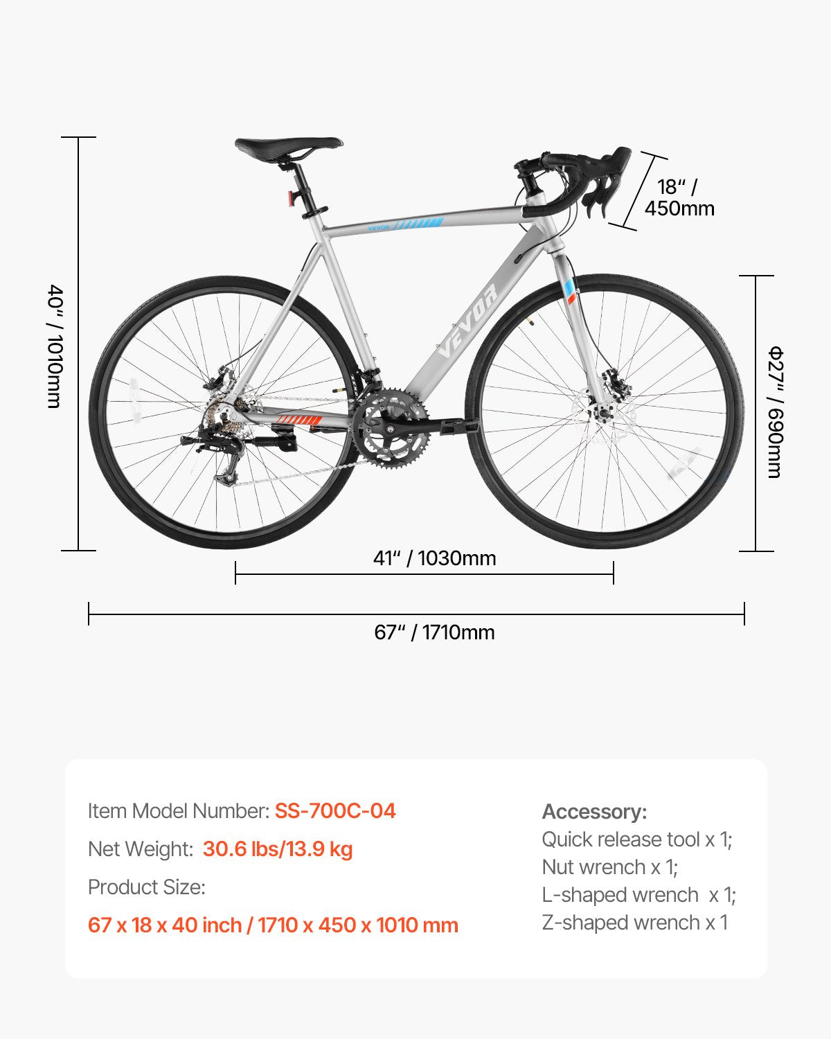 Road Bike, 700C Wheels Racing Bike, L-TWOO 14 Speeds Drivetrain City Commuter Road Bicycle, Urban Adult Sport Bike with Lightweight Aluminum Alloy Frame, Drop Bar, Disc Brake, for Men Women