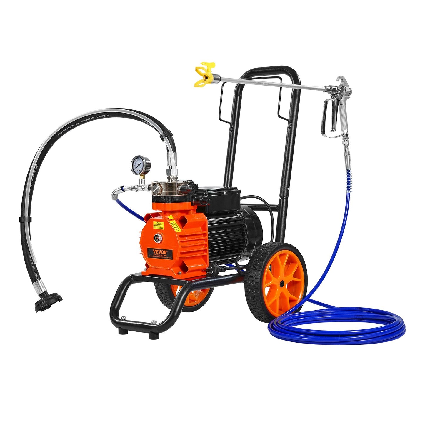 Cart Airless Paint Sprayer Membrane Paint Airless Sprayer 1100W Electric