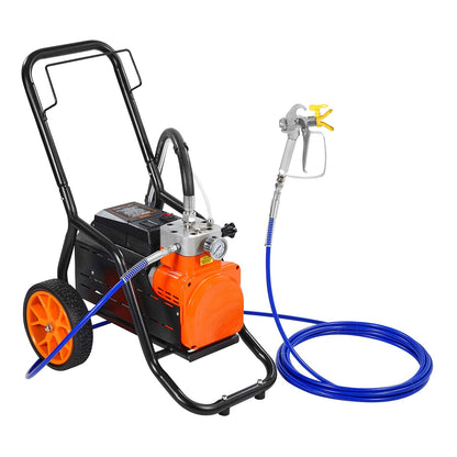 Cart Airless Paint Sprayer Membrane Paint Airless Sprayer 1700W Electric
