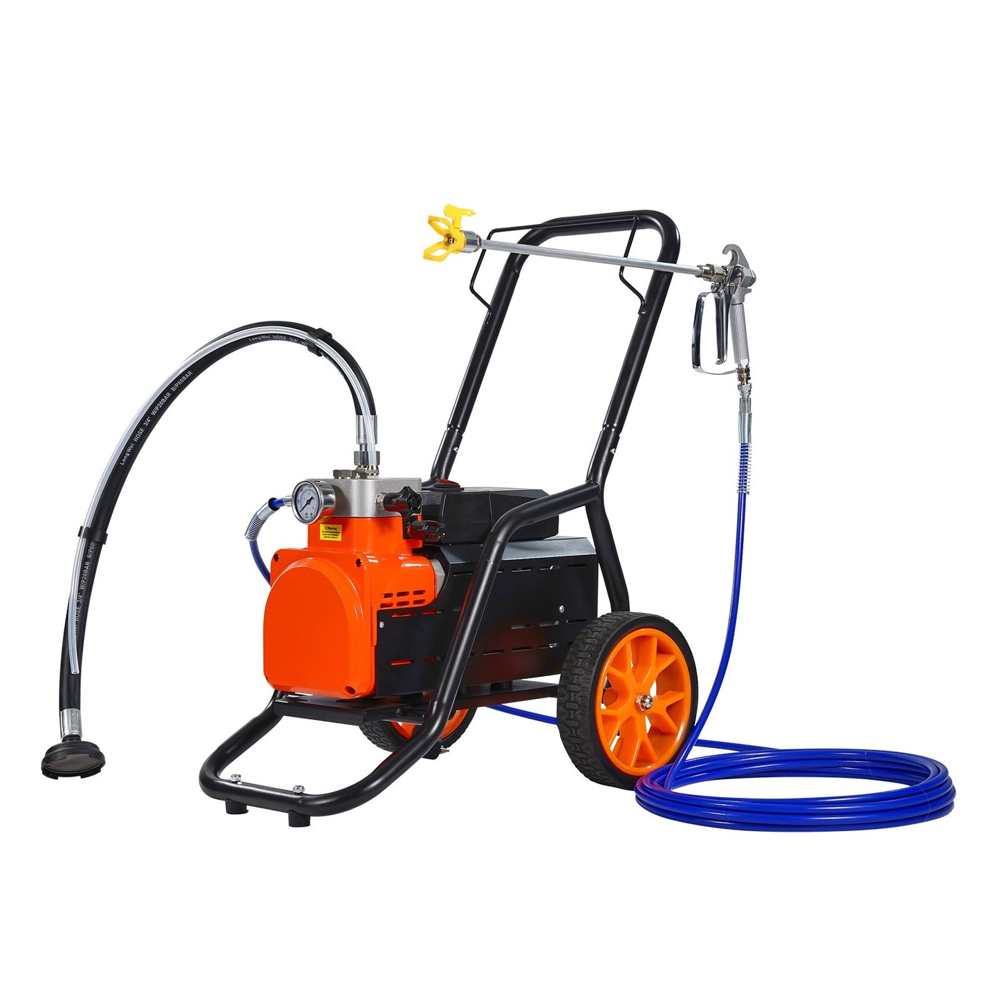 Cart Airless Paint Sprayer Membrane Paint Airless Sprayer 1700W Electric