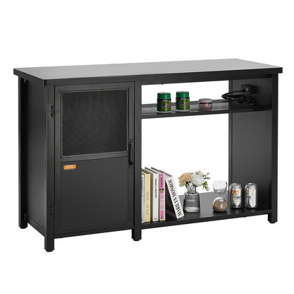 Aquarium Stand, 75 Gallon Fish Tank Stand, 52 x 19.7 x 32.3 in Steel and MDF Turtle Tank Stand, 626 lbs Load Capacity, Reptile Tank Stand with Storage Cabinet and Built-in Power Panel, Black