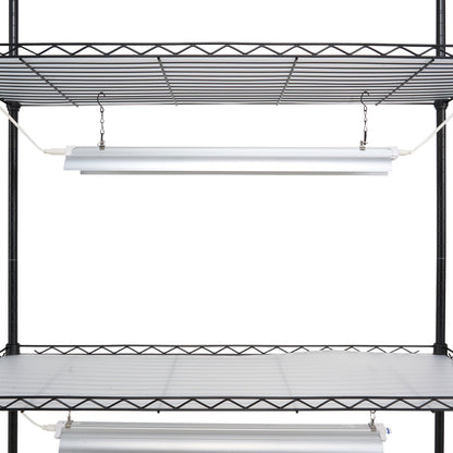 Plant Stand med Grow Lights 4 våningar 90W 59" Tall Plant Grow Hylla