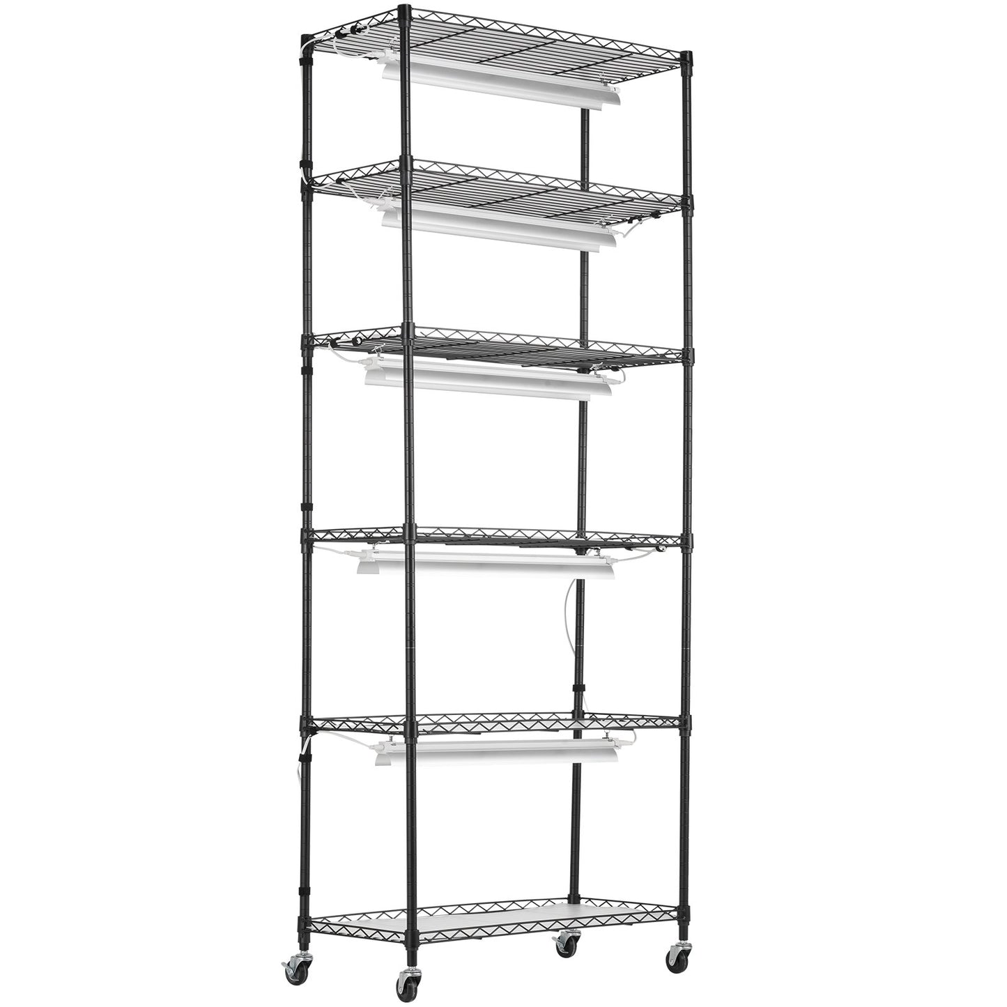 Pflanzenständer mit Wachstumslichtern, 6 Meter, 150 W, 180 cm hoch, Pflanzenwachstumsregal