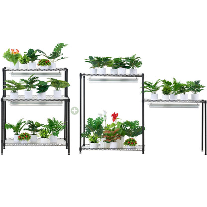 DIY Plant Stand with Grow Lights 6 Eters 192W 70.9" Tall Plant Grow Shelf