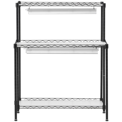 DIY Plant Stand with Grow Lights 6 Eters 192W 70.9" Tall Plant Grow Shelf