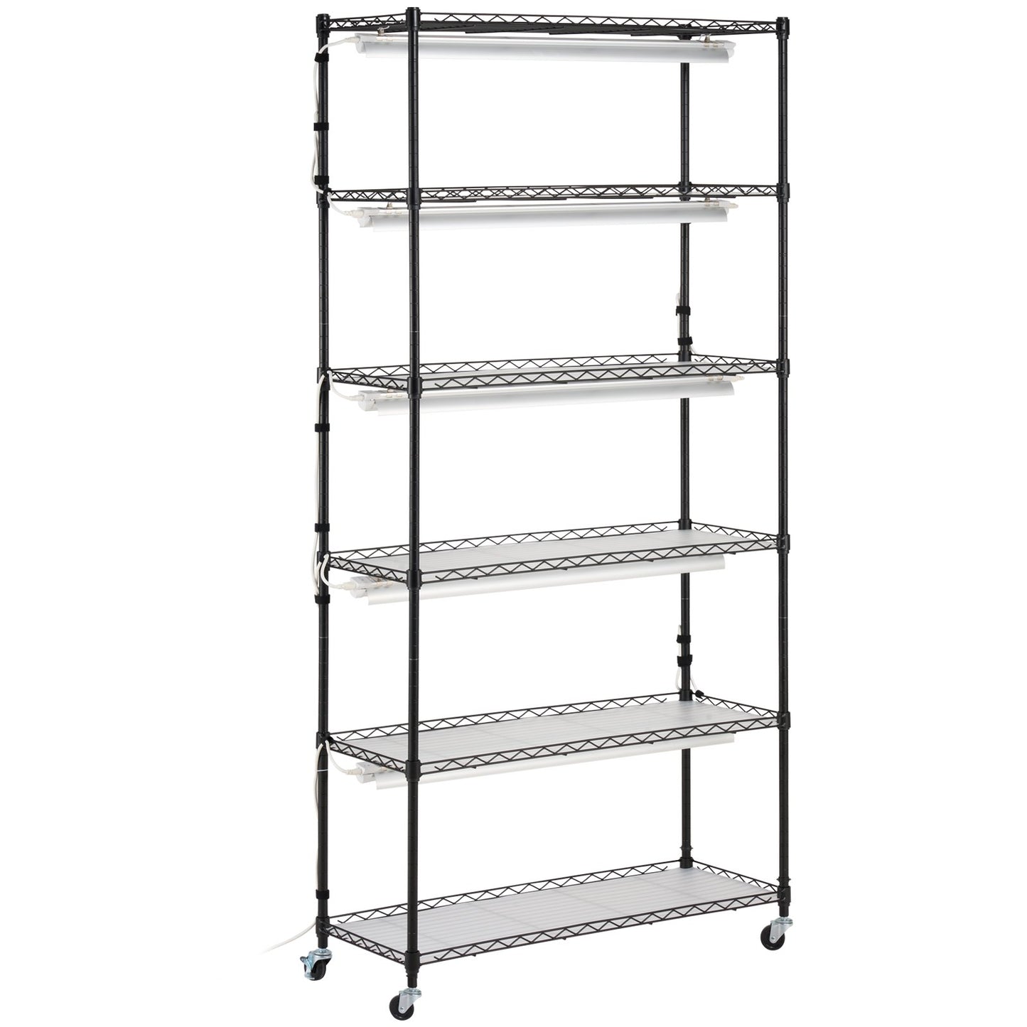 Plant Stand with Grow Light 6 våningar 180W 70,9" Indoor Plant Grow Hylla