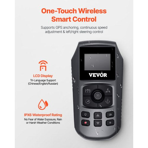 55lb 12V Thrust Electric Trolling Motor Saltwater Boat Motor 36" Shaft | EU