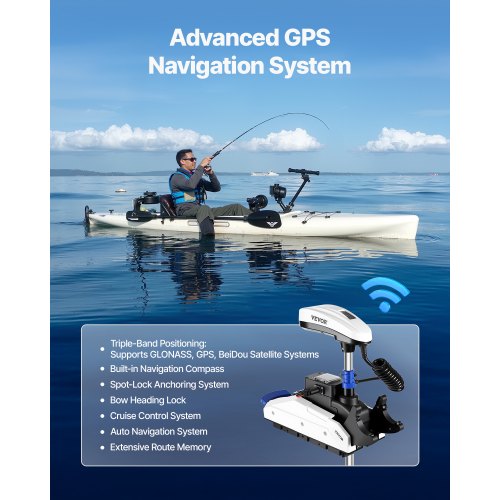 55lb 12V Thrust Electric Trolling Motor Saltwater Boat Motor 54" Shaft | EU