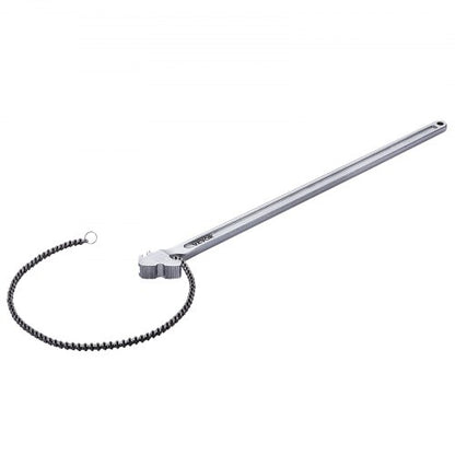 Chain Wrench, 48 inch Chain Pipe Wrench, 13.4 inch Diameter Capacity, CRV Reversible Pipe Fitting Tool Wrench with High Strength Jaw and Ergonomic Handle, for Pipe Installation and Car Repair