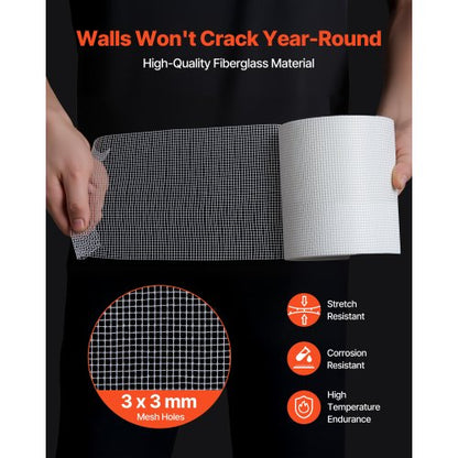 12 rullar 30m x 150mm självhäftande glasfibergipsnättejp