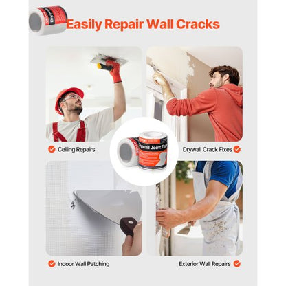 12 rullar 30m x 150mm självhäftande glasfibergipsnättejp