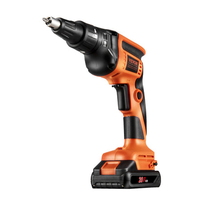 Trockenbauschrauber, 20 V Max Trockenbauschrauber, 4200 U/min bürstenloser Akku-Trockenbauschrauber-Satz mit 2 Akkupacks, Ladegerät, Gürtelclip und Werkzeugtasche, vorwärts und rückwärts verstellbar, integriertes LED-Licht