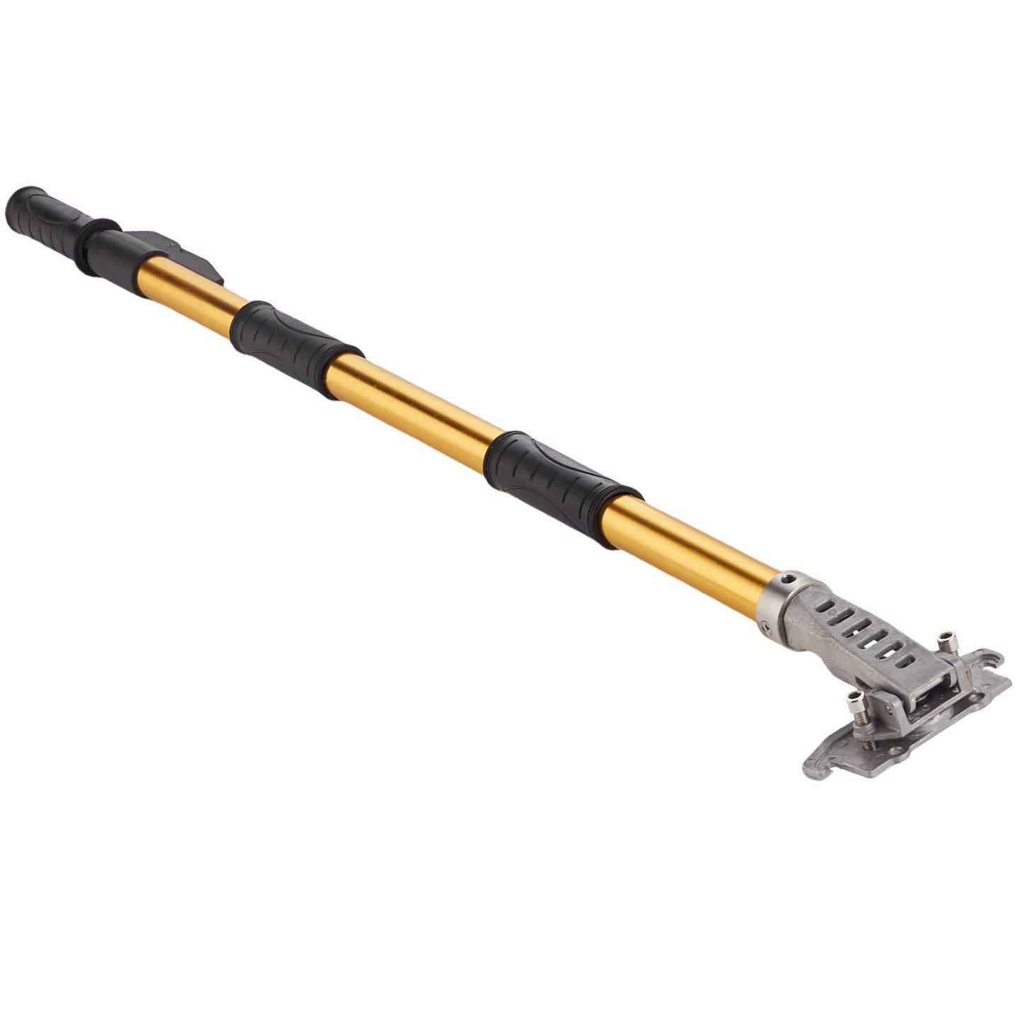 Drywall Flat Box Handle, 40''-64'', anodized aluminum flat extension handle, 5-section length adjustable, non-slip grip and 360° painting for drywall, wallboard, sheet metal