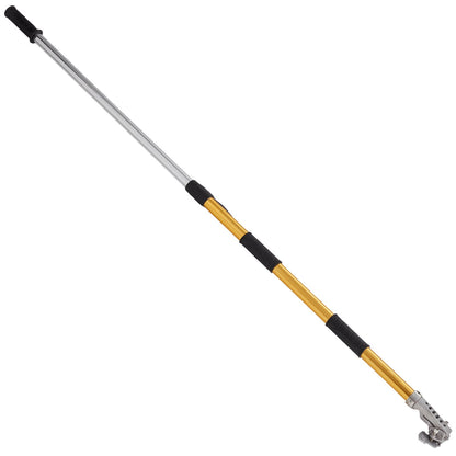 Drywall Flat Box Handle, 40''-64'', anodized aluminum flat extension handle, 5-section length adjustable, non-slip grip and 360° painting for drywall, wallboard, sheet metal