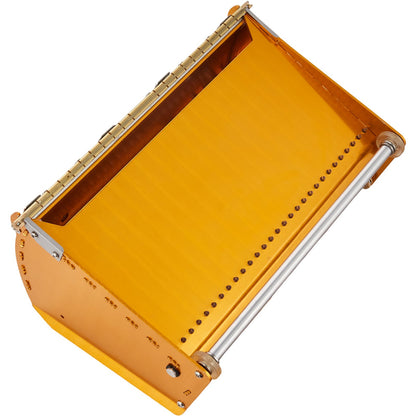 Drywall Flat Box, 10-tums bred snabbrengöring, aluminiumfinishing Mud Box för gipsskivor, Wallboard, Sheetrock, Bonus Mudguard, Extra 2 rostfria blad (10/12-tum)